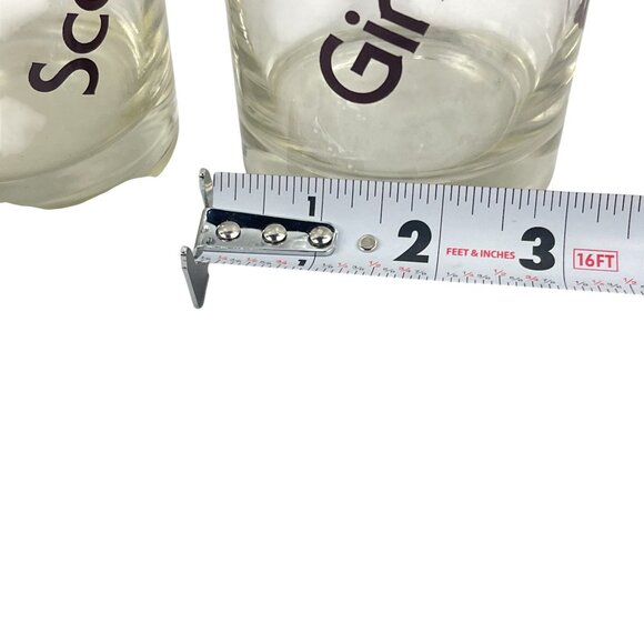 Vintage Gin & Scotch Glasses Set Of 2 - Picture 4 of 10